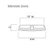 Sylvania Sylduo STARTER KIT 3x270LM 830 3000K mennyezeti/beépíthető 3db-os LED világítás - fekete