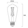 Sylvania  ToLEDo Retro ST64 TW SST E27 7W (60W) 806lm dimmelhető LED-es design fényforrás