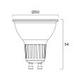 Sylvania REFLED PLATINUM RETRO ES50 360LM DIM 830 36 SL LED-es spot fényforrás