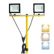 Kobi Floodlight LED TIGRA TRIPOD 4000K IP54 2x50W-os reflektor háromlábú állvánnyal - munkalámpa