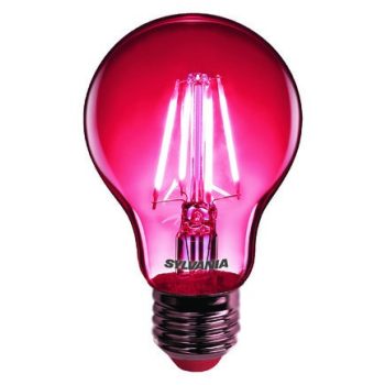 Sylvania TOLEDO RETRO CHROMA A60 RED SL E27 4W (40W) 80lm LED-es design fényforrás (piros)   Sylvania TOLEDO RETRO CHROMA A60 RED SL E27 4W (40W) 80lm LED-es design fényforrás (piros)