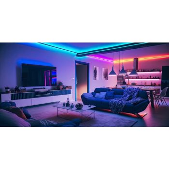 Sylvania SylStrip 5m RGBW LED szalag 230V-os táppal, távirányítóval és Appal vezérelhető   Sylvania SylStrip 5m RGBW LED szalag 230V-os táppal, távirányítóval és Appal vezérelhető