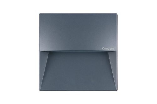 Concord MURO RECESSED SQUARE 9.5W 450LM 3000K (melegfehér) IP66 süllyesztett antracit szürke kültéri lámpa