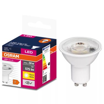 Osram GU10 LED Value 6,9W 575lm 2700K melegfehér
