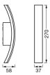 Ledvance ENDURA Style Bow 7W 280lm 3000K (melegfehér) IP54 LED-es kültéri fali lámpa