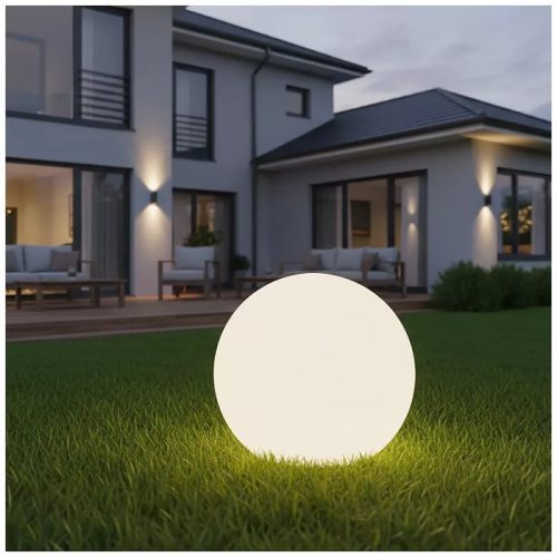 Kobi LED GARDEN BALL 40cm 3000K/RGB IP44 leszúrható napelemes kerti gömb lámpa