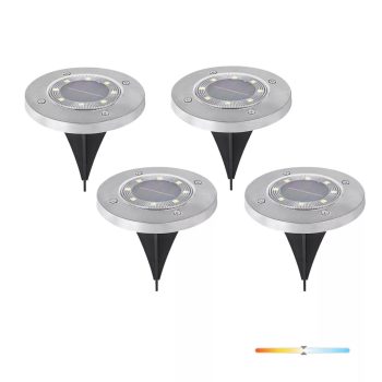   Kobi LED CLAVO G2 4000K IP44 napelemes leszúrható kerti lámpa 4 darabos szett