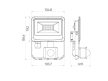 LEDline LITE Floodlight PHOTON 10W 4000K 1000lm with motion sensor