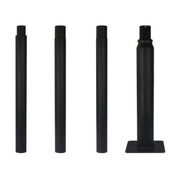 Lighting split pole 4m fekete