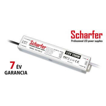 Scharfer professional LED tápegység 100W 12V Scharfer professional LED tápegység 100W 12V