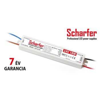 Scharfer professional LED tápegység 18W 24V