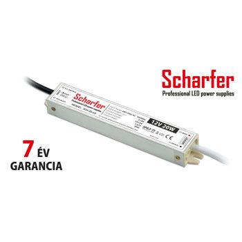 Scharfer professional LED tápegység 20W 12V Scharfer professional LED tápegység 20W 12V