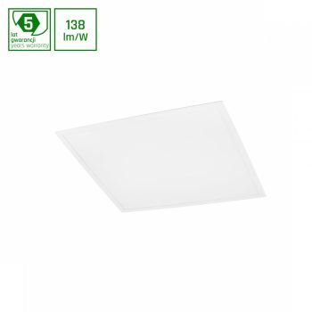   SpectrumLED ALGINE PANEL BACKLIGHT 40W NW 230V 120st IP20      600x600x BIAŁY  5 lat gw.