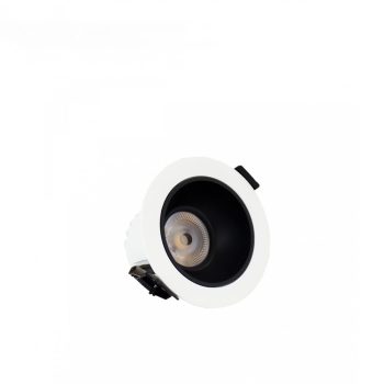   SpectrumLED ORBITO DOWNLIGHT 6-20W NW 230V 40DEG IP44 RA90 UGR<19 WHITE ROUND, BLACK MAT REFLECTOR, WITH POWER CHANGE, 5Y WARRANTY