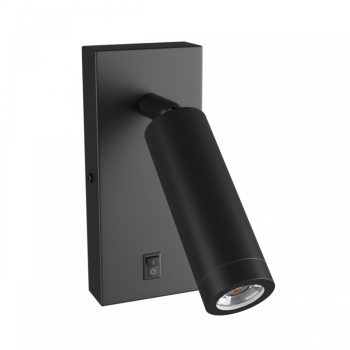   SpectrumLED MADARA SLIM MR11 SWITCH SCONCE 230V IP20 fekete fali spotlámpa