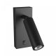 SpectrumLED MADARA SLIM MR11 SWITCH SCONCE 230V IP20 fekete fali spotlámpa