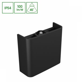 SpectrumLED LUNARIX SCONCE 2W CCT 230V IP54 Ra90 110x100x40mm BLACK, up/down light   SpectrumLED LUNARIX SCONCE 2W CCT 230V IP54 Ra90 110x100x40mm BLACK, up/down light