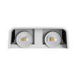 SpectrumLED LUNARIX 2 SCONCE 4W CCT 230V IP54 RA90 110X110X40MM WHITE UP/DOWN LIGHT