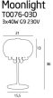 Maxlight Moonlight T0076-03D 3x40W G9 asztali lámpa