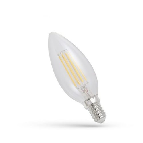 SpectrumLED gyertya E14 230V 4W COG WW üveg